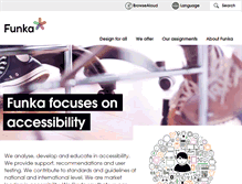 Tablet Screenshot of funka.com